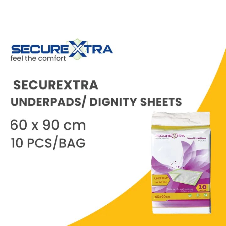 SECURE XTRA UNDERPAD SHEET 60X90CM