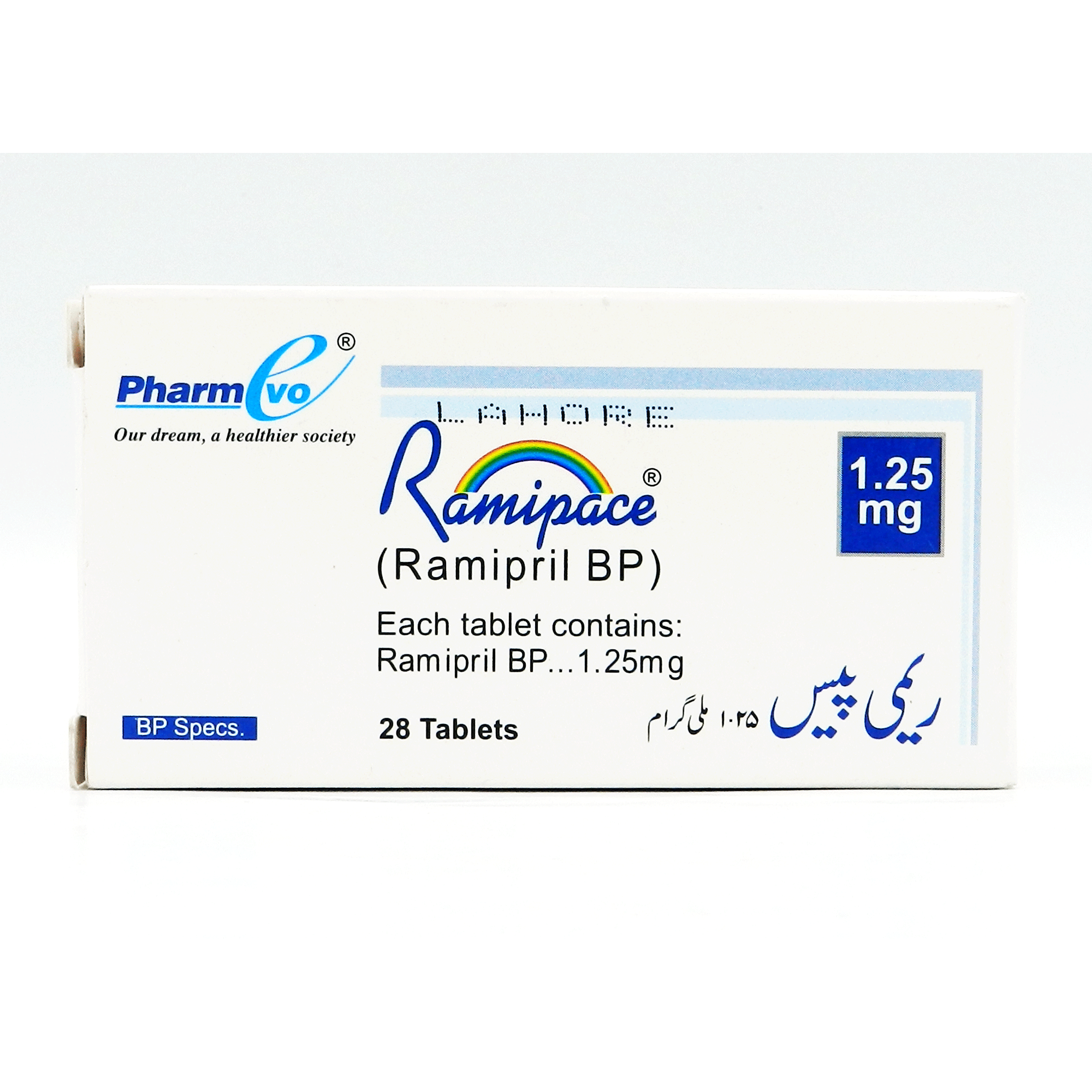 RAMIPACE 1.25MG TAB 14x2'S