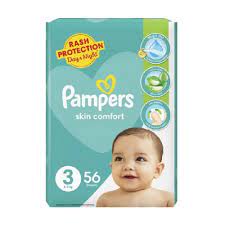 PAMPERS 3 DIAPERS 56'S