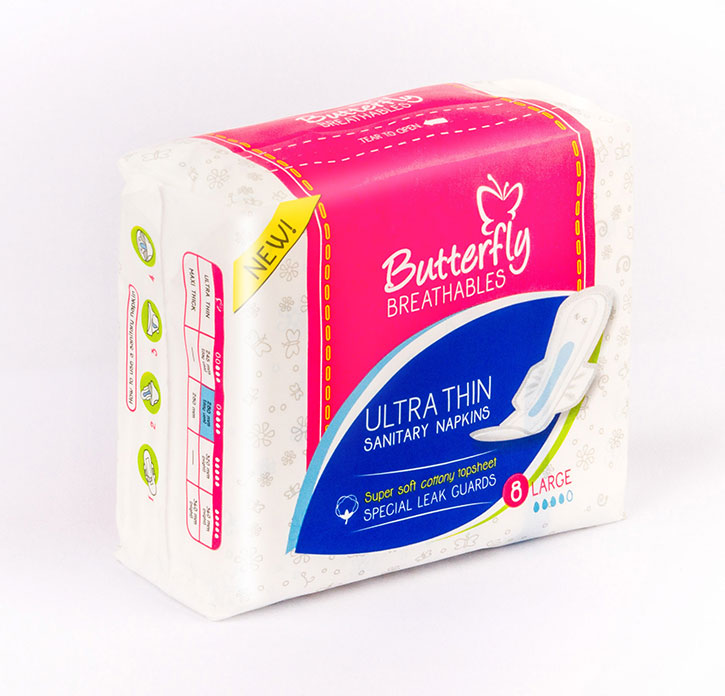 BUTTERFLY BREATHABLES ULTRA THIN 8 L