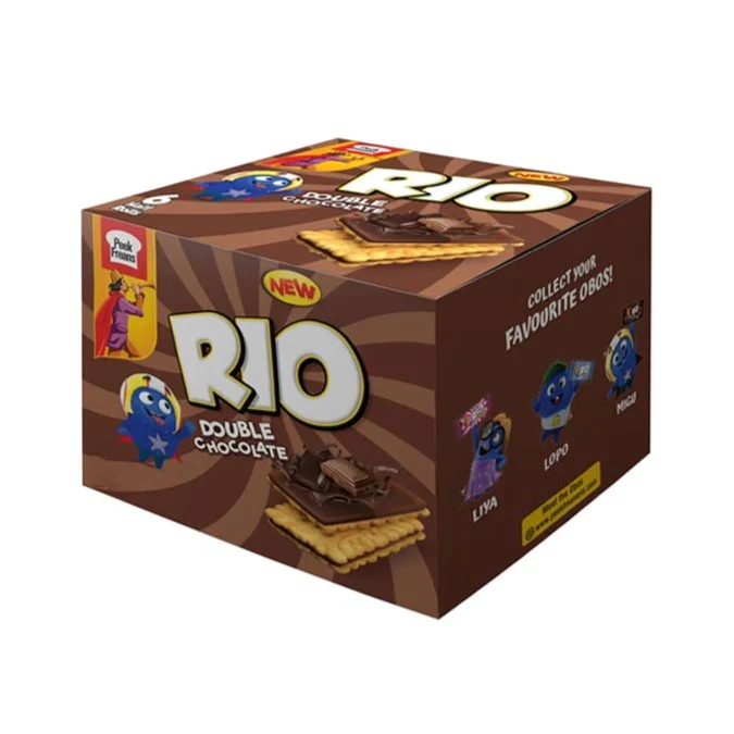 RIO DOUBLE CHOCOLATE HALF ROLL 8s