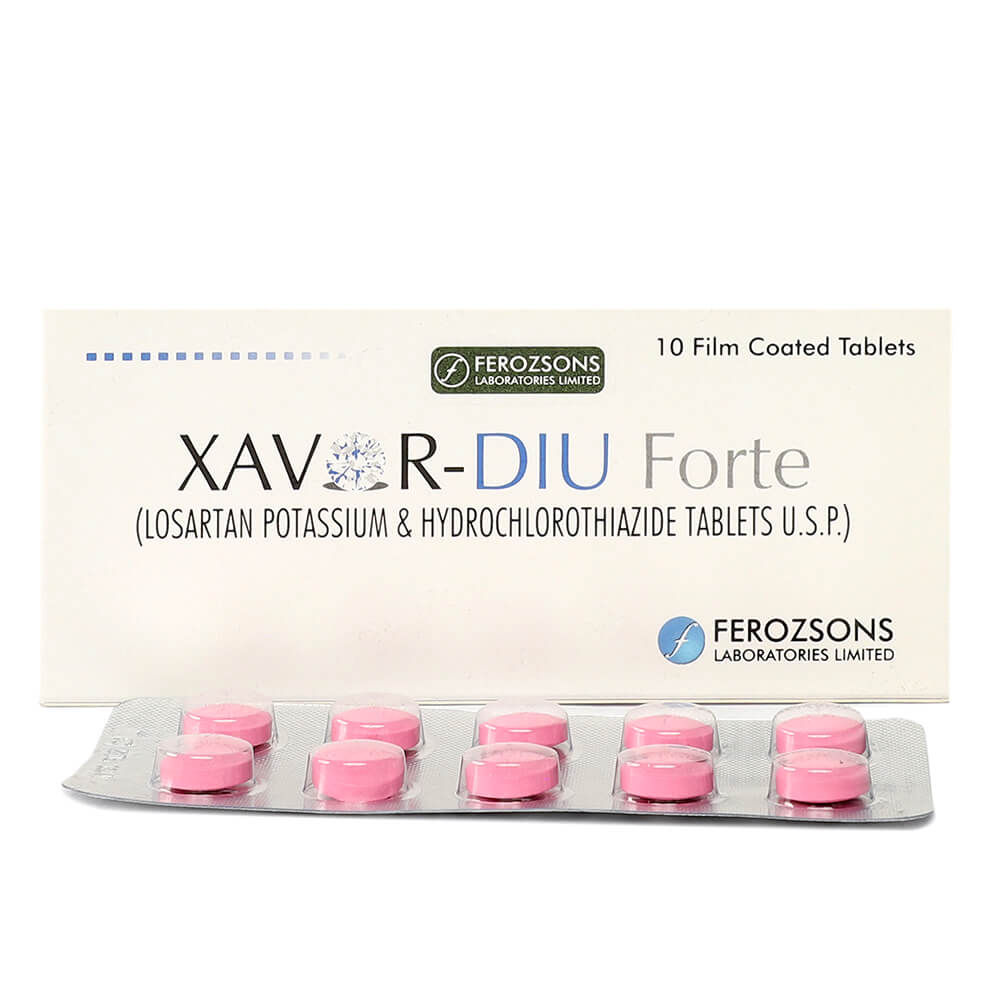 XAVOR DIU TAB FORTE 100/25 MG 1x10