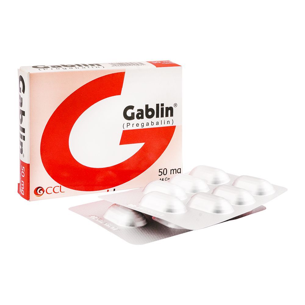 GABLIN 50MG CAP 7x2'S