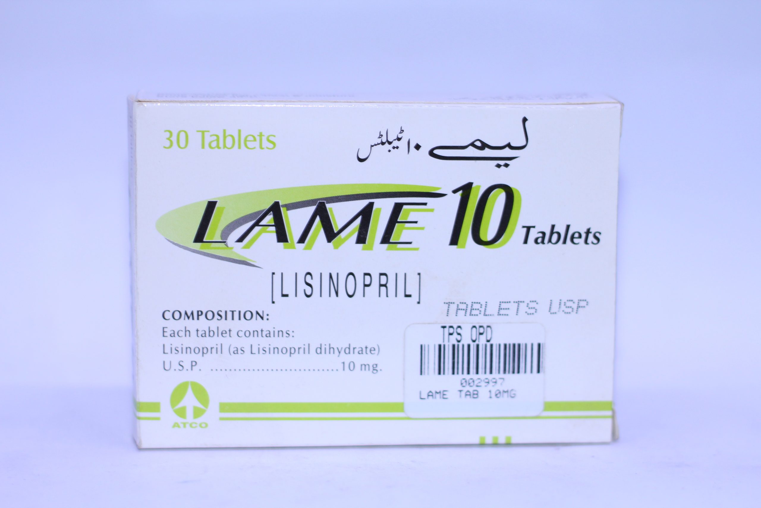 LAME TAB 10 MG 2X15'S