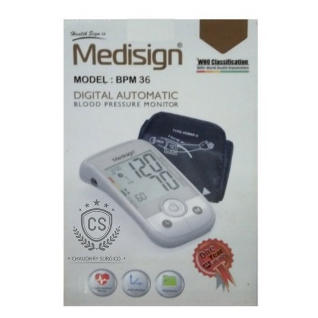 DIGITAL BLOOD PRESSURE MONITOR (ARM TYPE) BPM-36 MEDISIGN