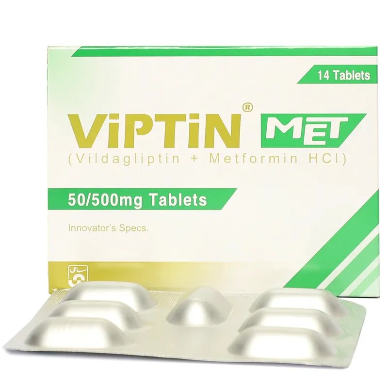 VIPTIN-MET 50/500MG TAB 7x2S