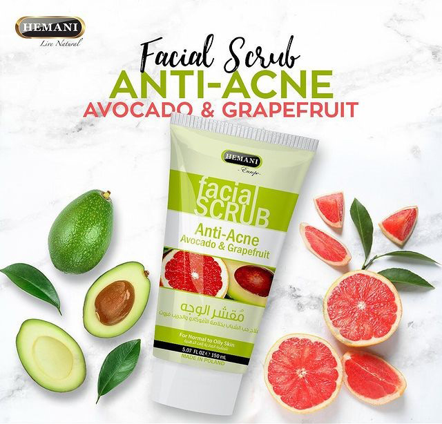 HEMANI FACIAL SCRUB AVOCODA & GRAPEFRUIT 150ML 