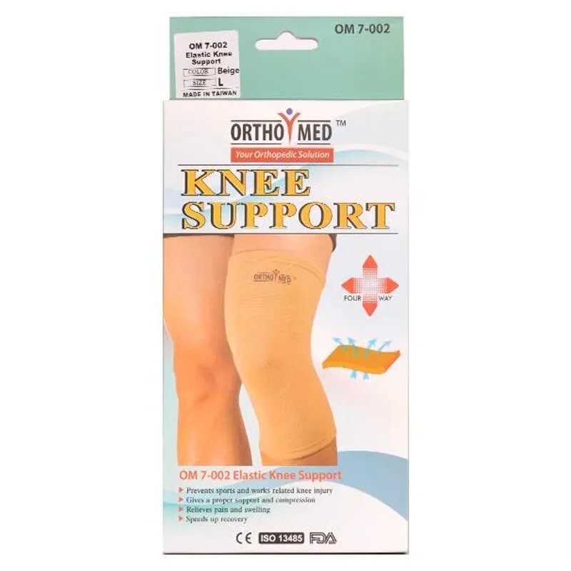 ELASTIC KNEE SUPPORT OM7-002 LARGE ORTHOMED