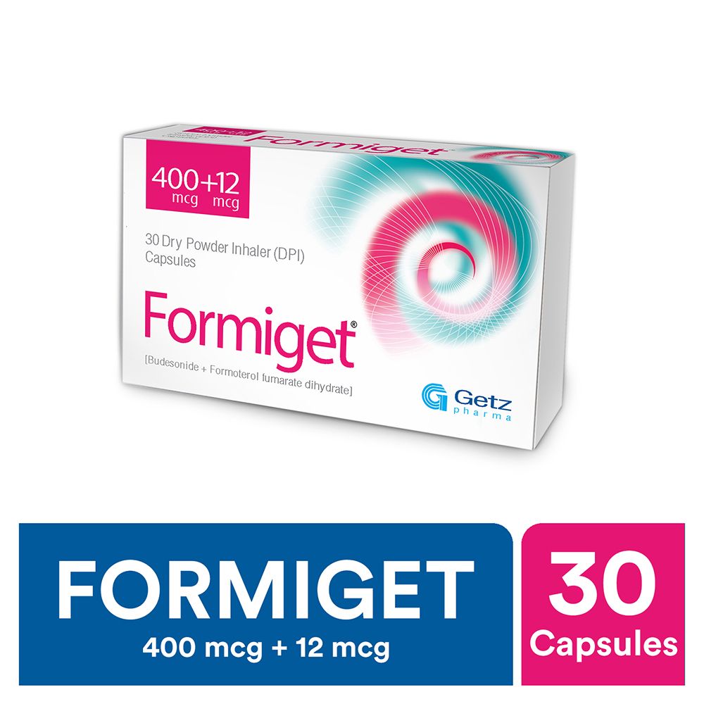 FORMIGET 400MCG/12MCG CAP 10X3'S