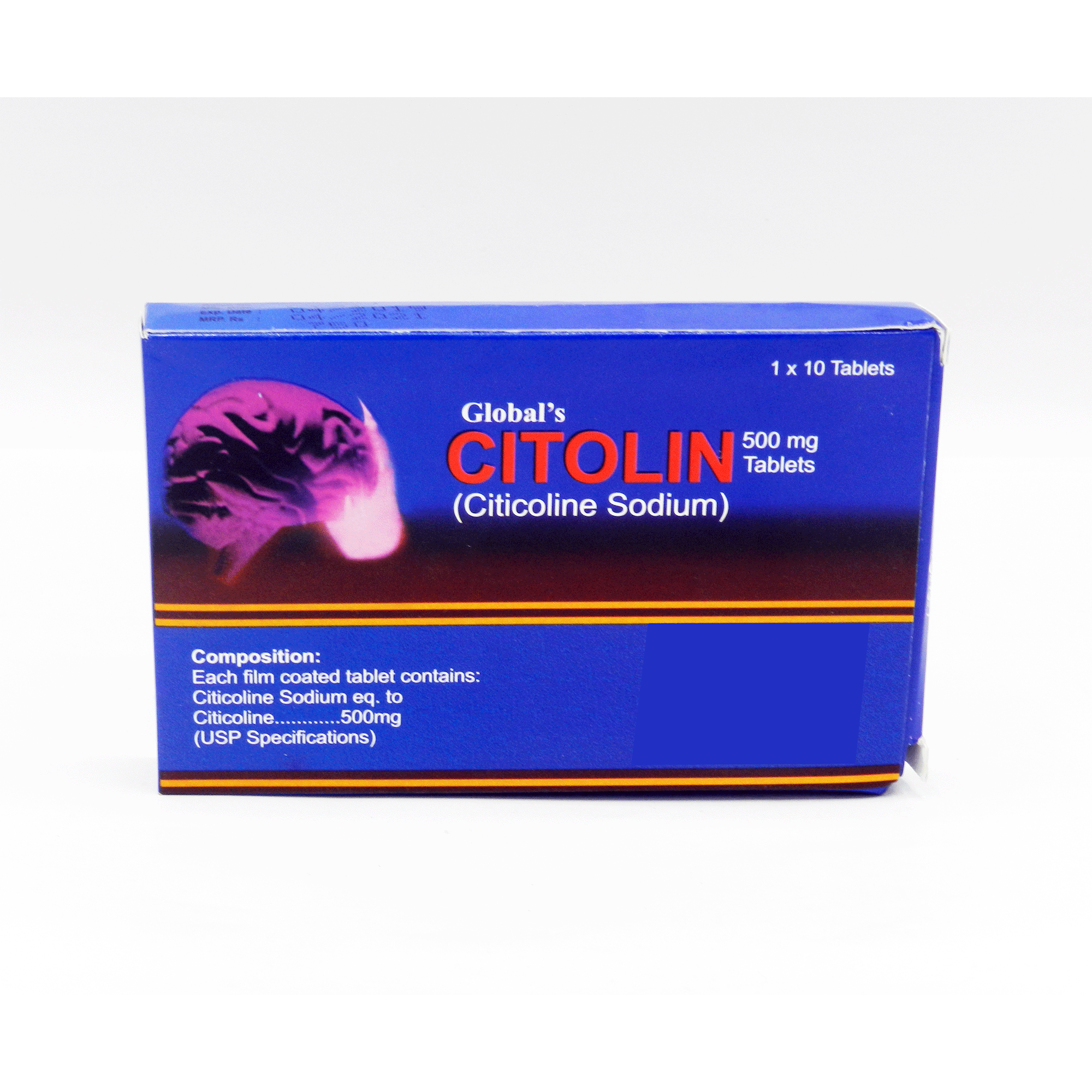 CITOLIN TAB 500 MG 10'S