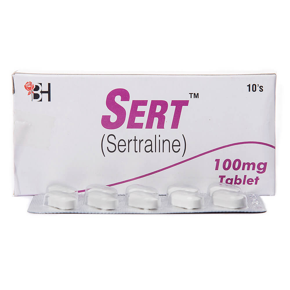 SERT 100MG TAB 10'S