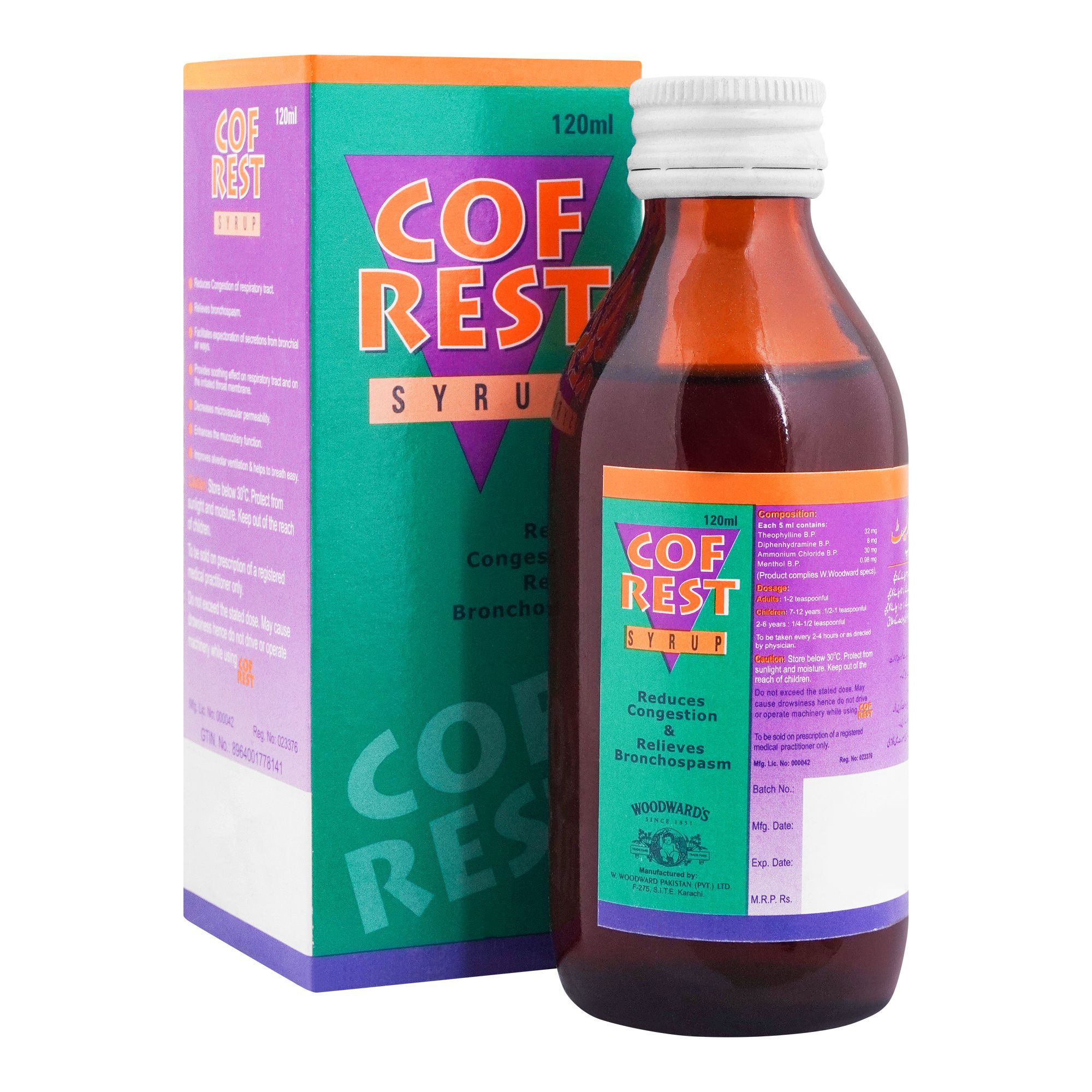 COFREST SYP 120 ML 1'S