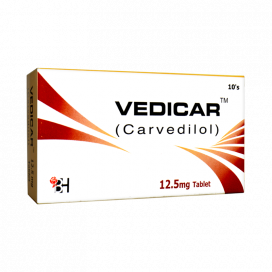 VEDICAR TAB 12.5 MG 10'S