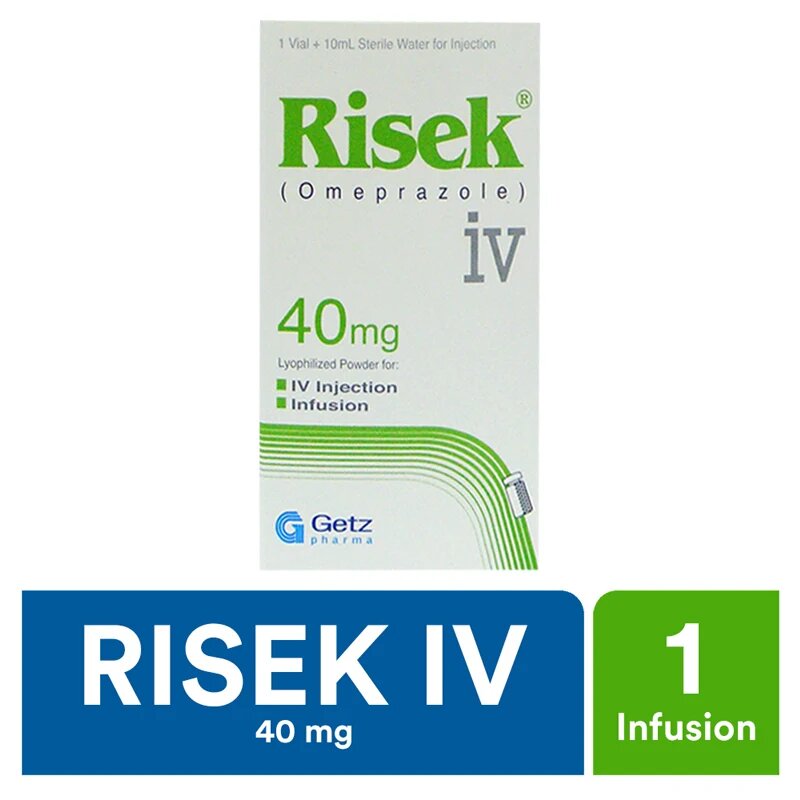 RISEK INF 40 MG VIAL 1'S