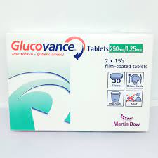 GLUCOVANCE TAB 1.25/250 MG 2X15'S