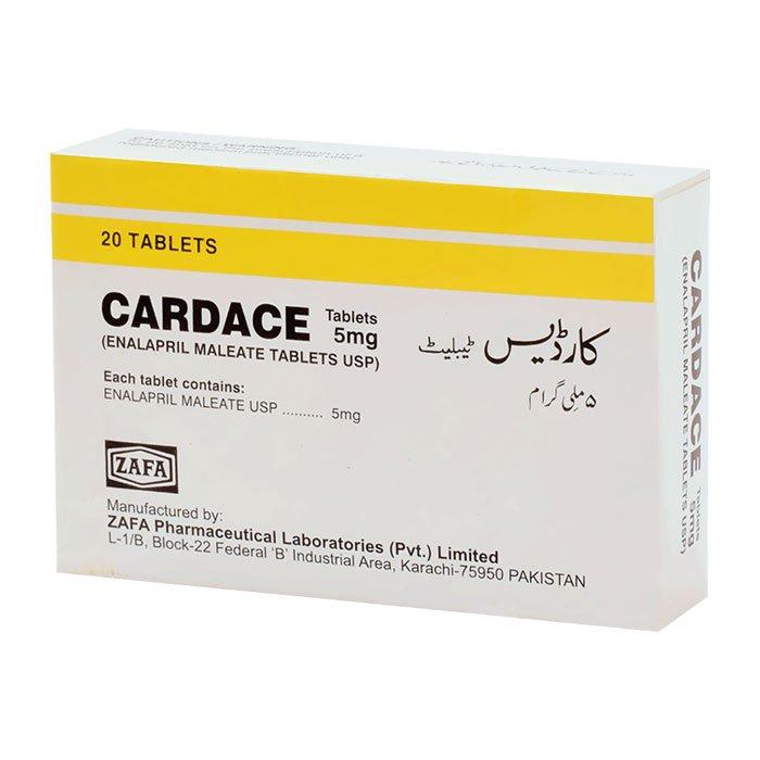 CARDACE TAB 5 MG 2X10S