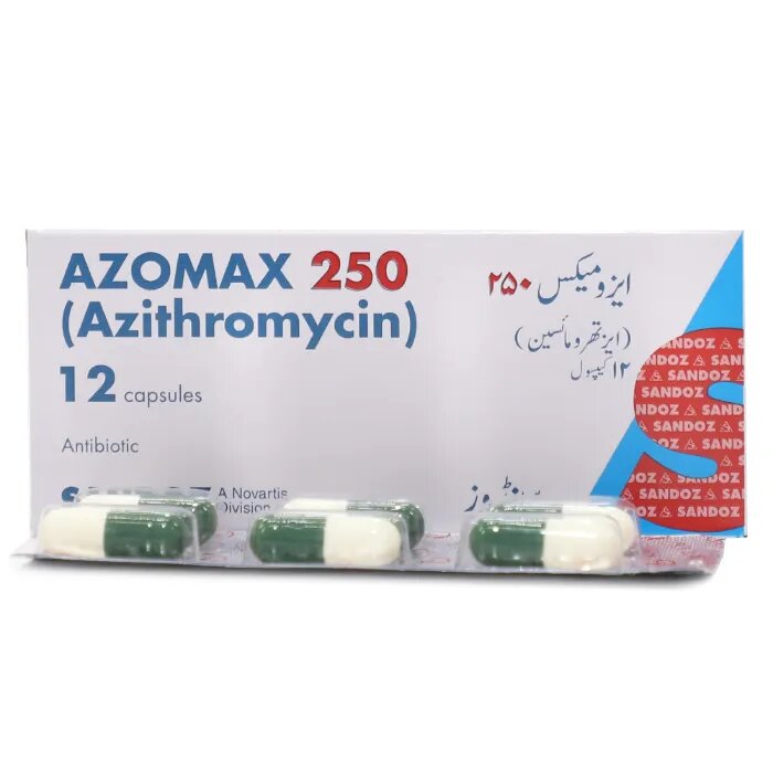 AZOMAX CAP 250MG 6x2'S