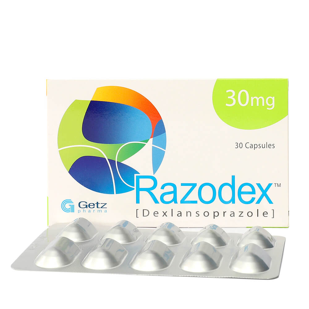 RAZODEX 30MG CAP 10x3'S