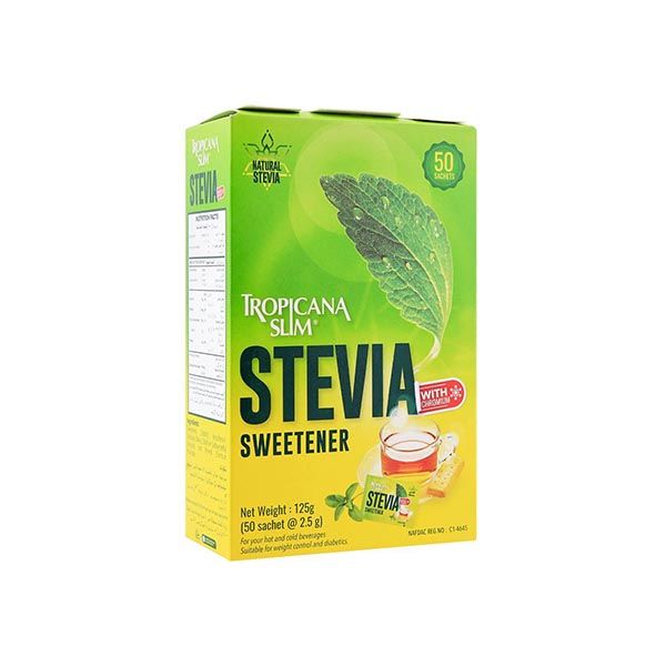 TROPICANA SLIM STEVIA SWEETENER 125GRAM (diet stick)