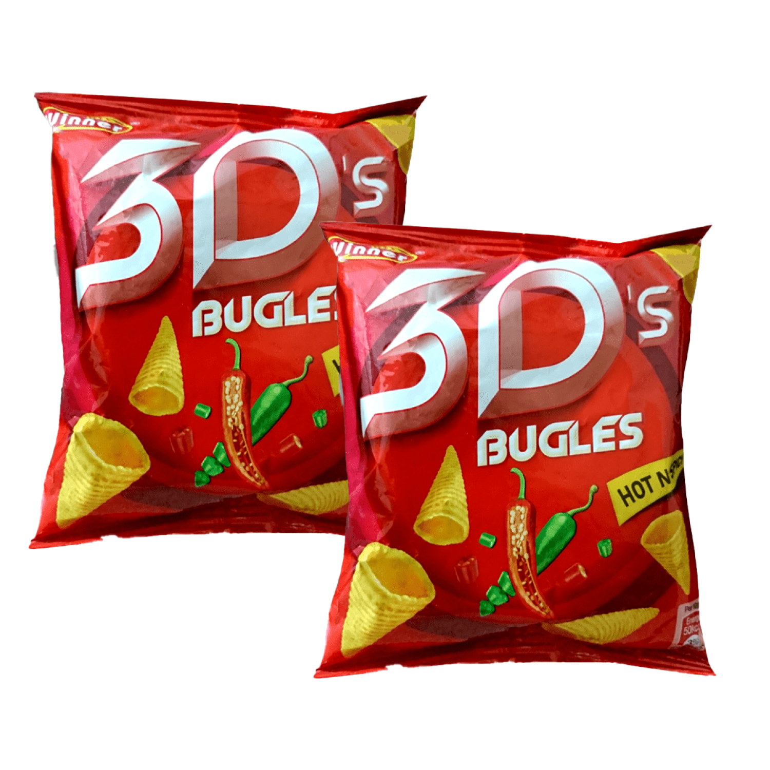 WINNER 3D BUGLES HOT & SPICY 30RS X36