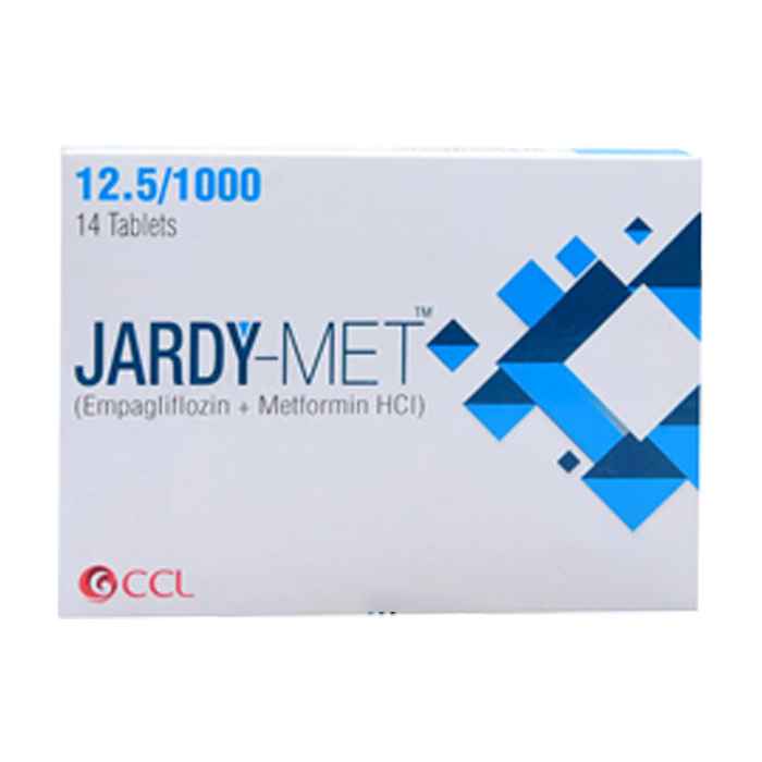 JARDY-MET 12.5/1000MG TAB 14S