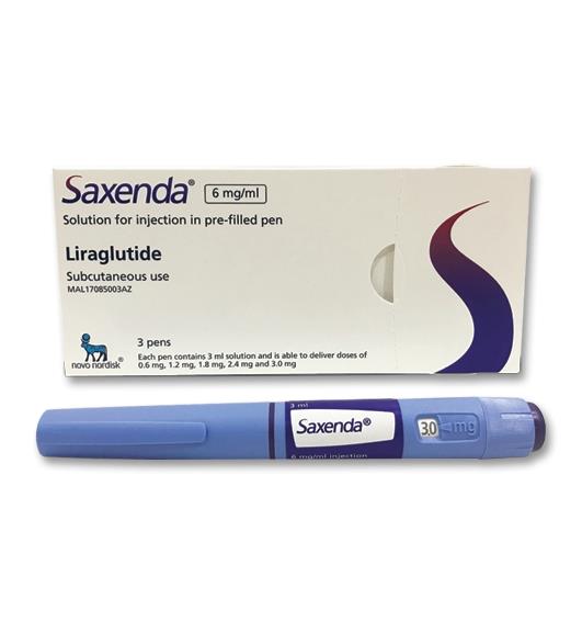 SAXENDA 6MG 3ML INJ (PRE-FILLED) 