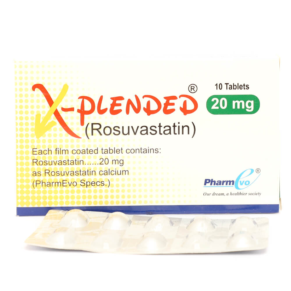 X-PLENDED TAB 20 MG 1x10