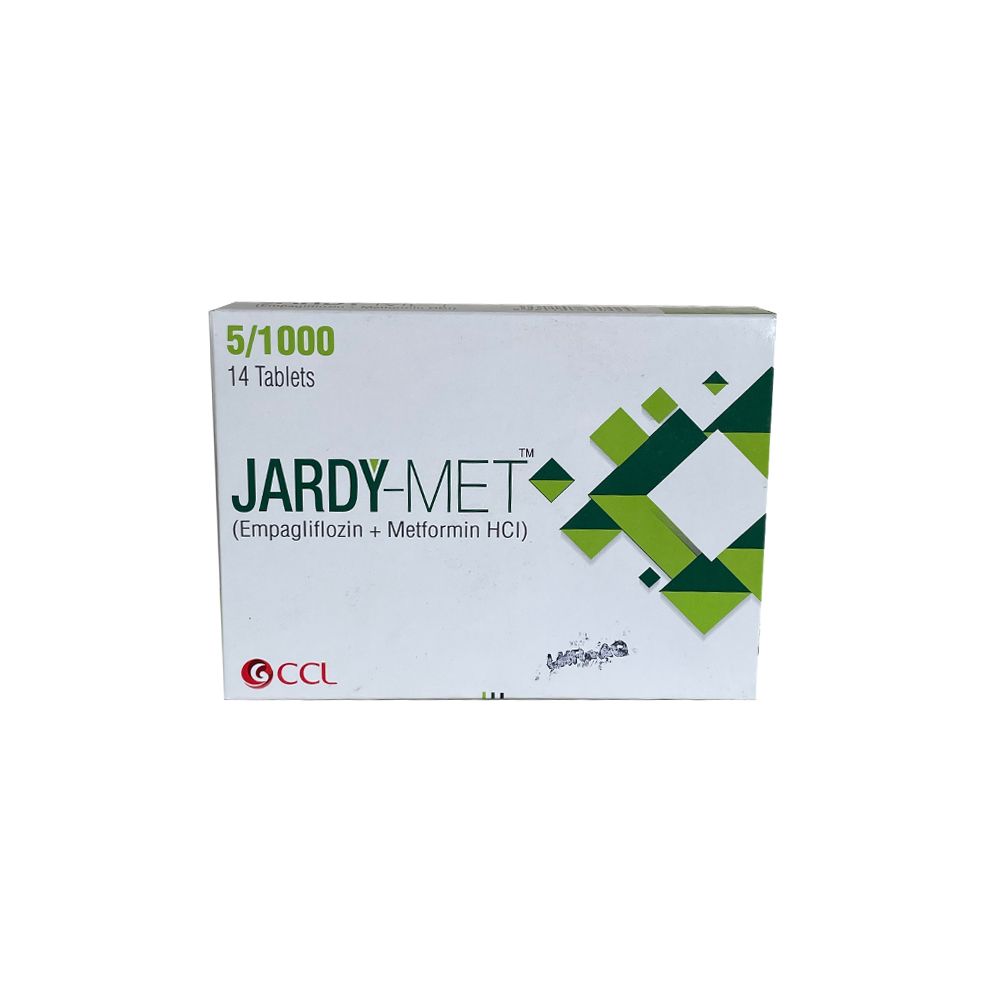 JARDY-MET 5/1000MG TAB 14S