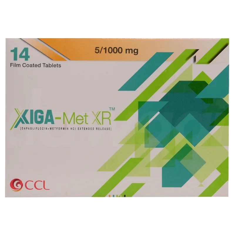 XIGA MET XR 5/1000MG 2X7 