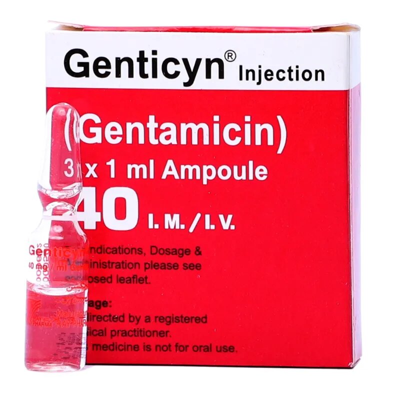 GENTICYN 40MG 1ML INJ 1x3