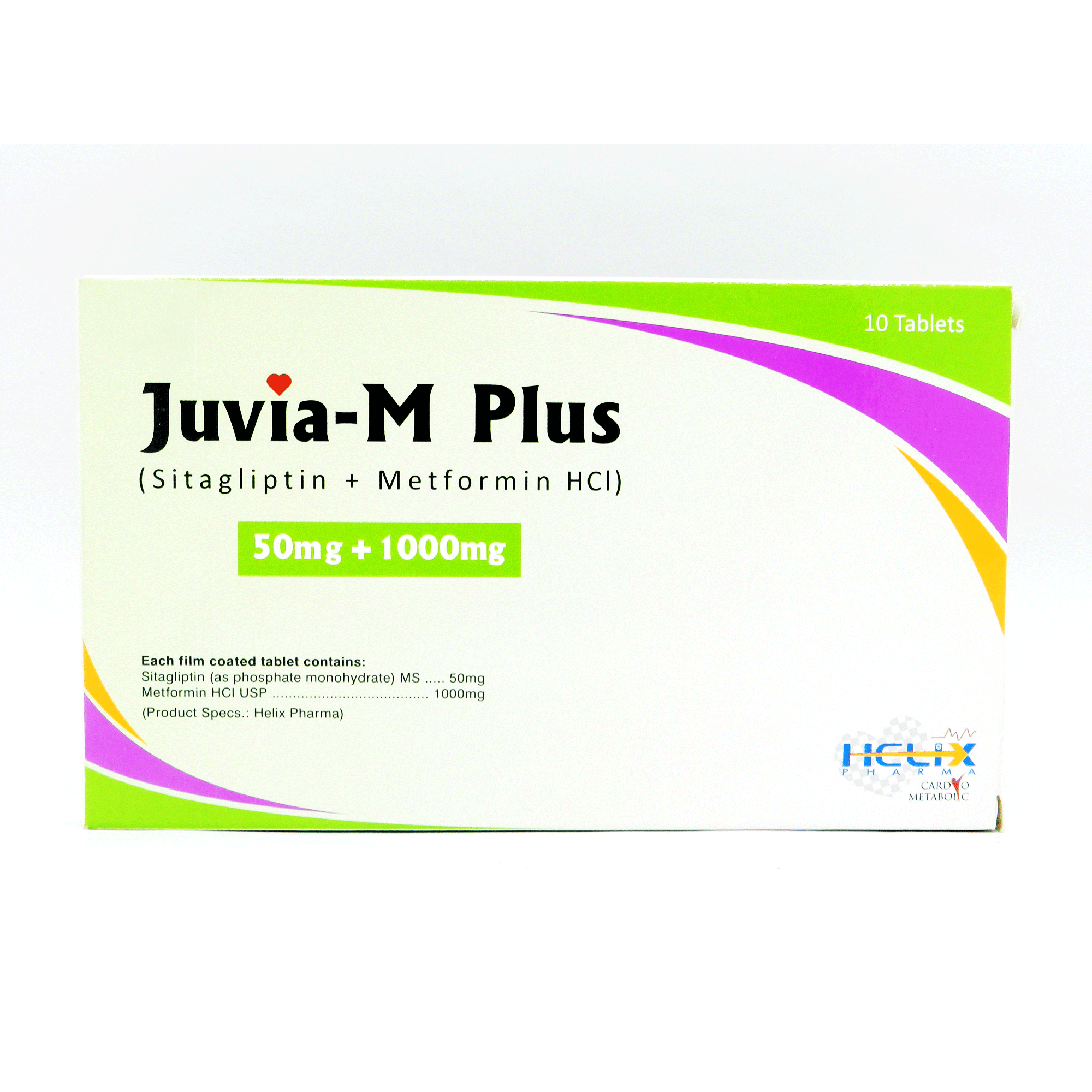 JUVIA M PLUS 50MG/1000MG TAB 10S