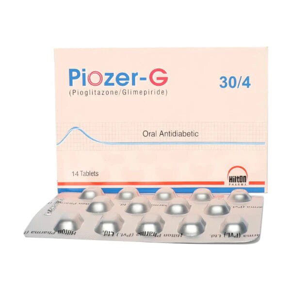 PIOZER G TAB 30/4 MG 14'S