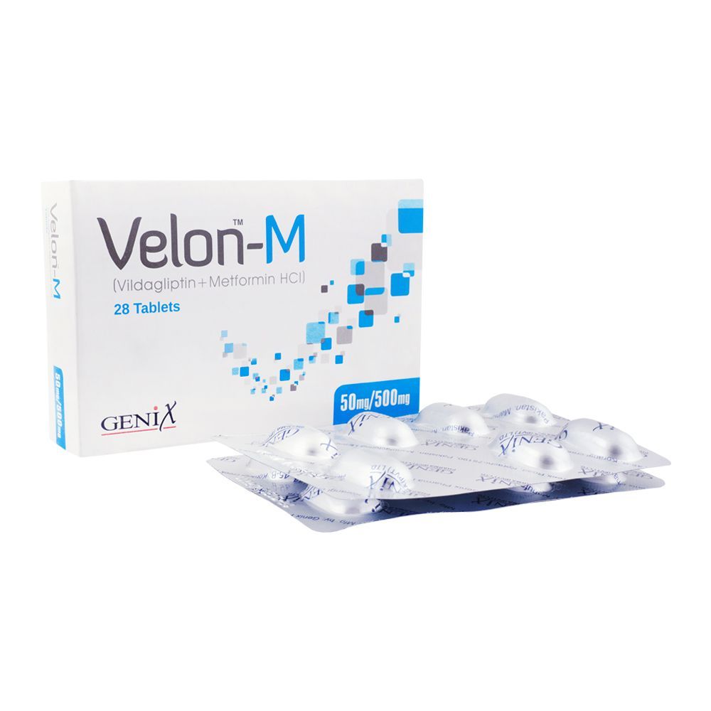 VELON-M 50MG/500MG 7x4 TAB