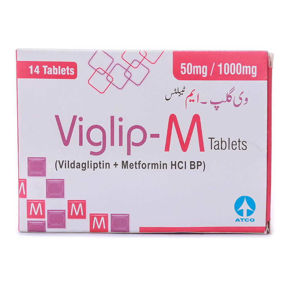 VIGLIP-M 50/1000MG TAB 7x2