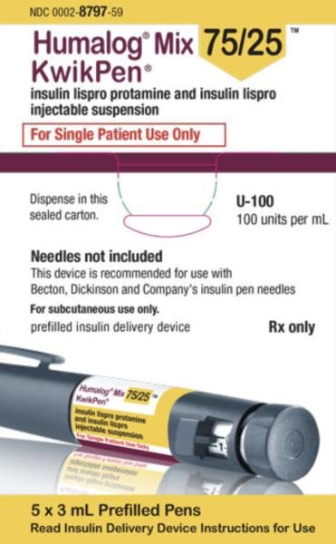 HUMALOG 75/25 KWIK PEN 5X3ML