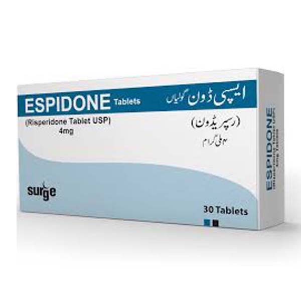 ESPIDONE 4MG TAB 30S