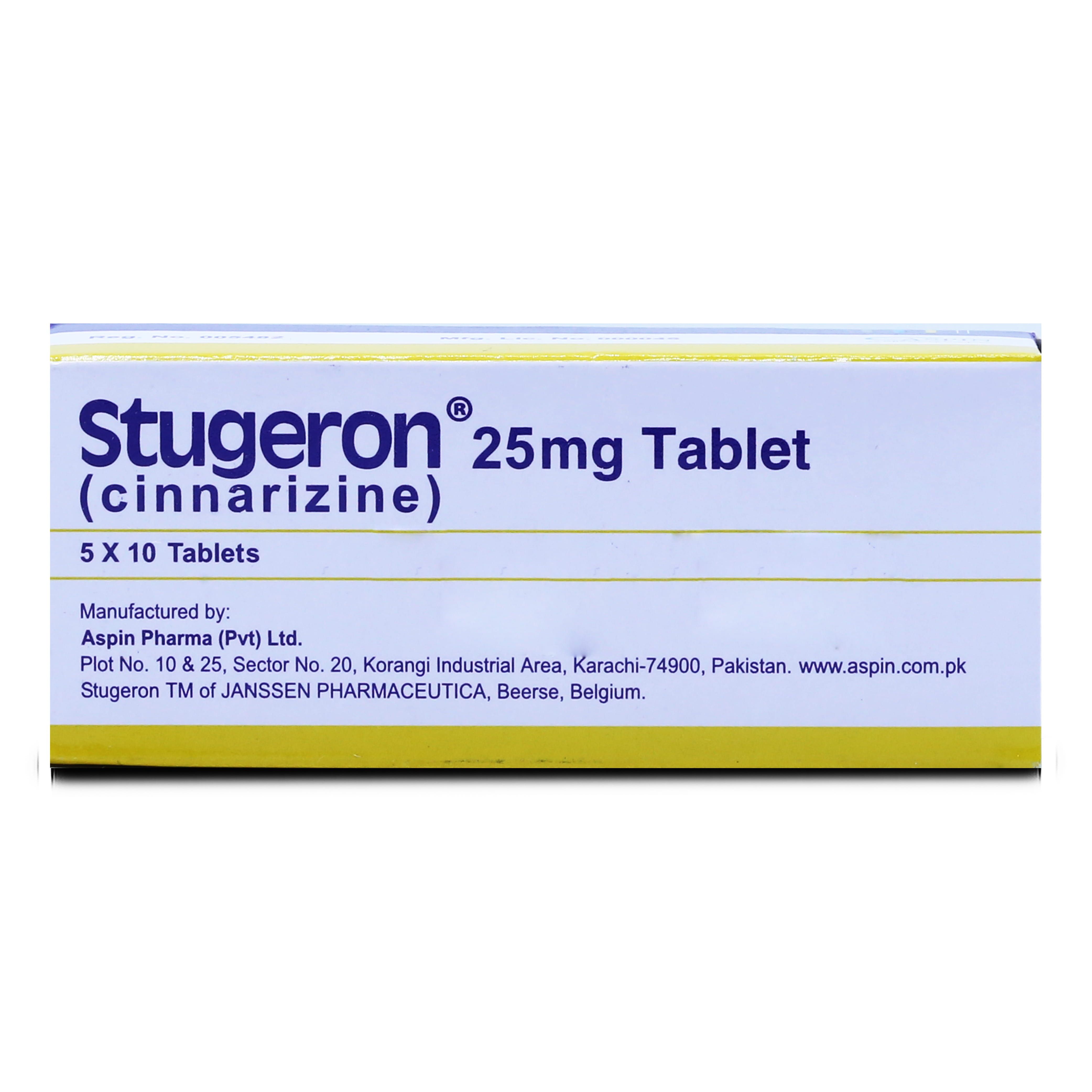 STUGERON 25MG 10x5'S