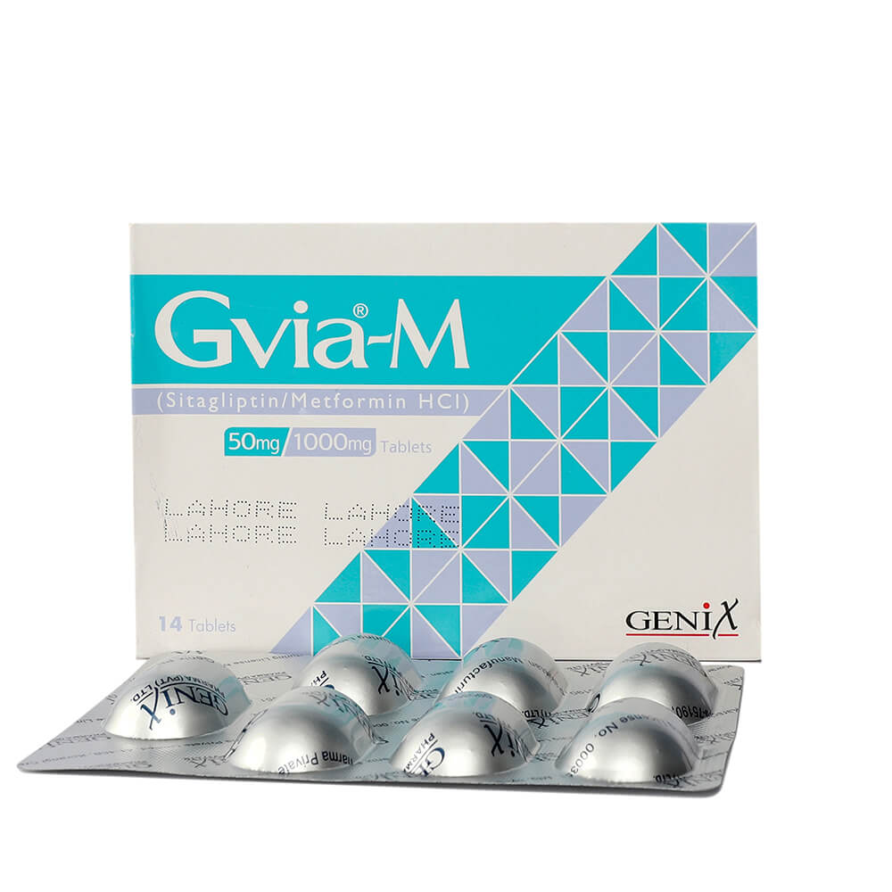 GVIA-M 50/1000MG TAB 7x2'S