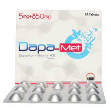 DAPA-MET 5MG+850MG TAB 14'S