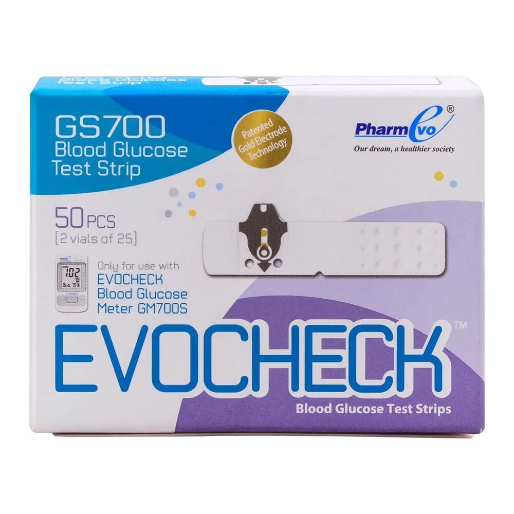 EVOCHECK GS 700 GLUCO STRIP 25x2