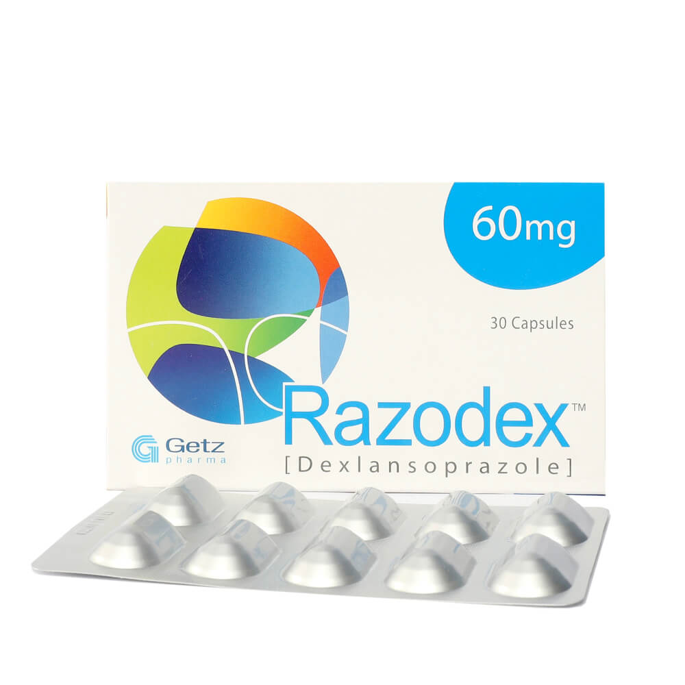 RAZODEX 60MG CAP 10x3'S