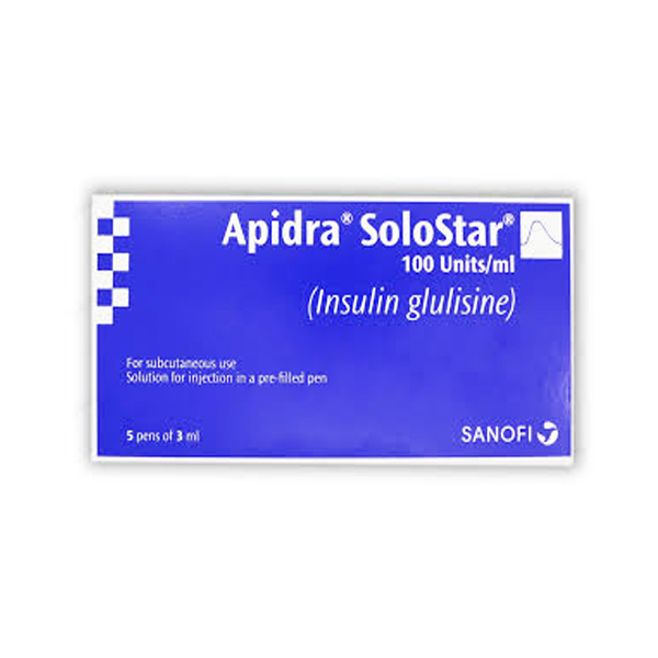 APIDRA SOLOSTAR  INJ 100 IU 5X3ML 