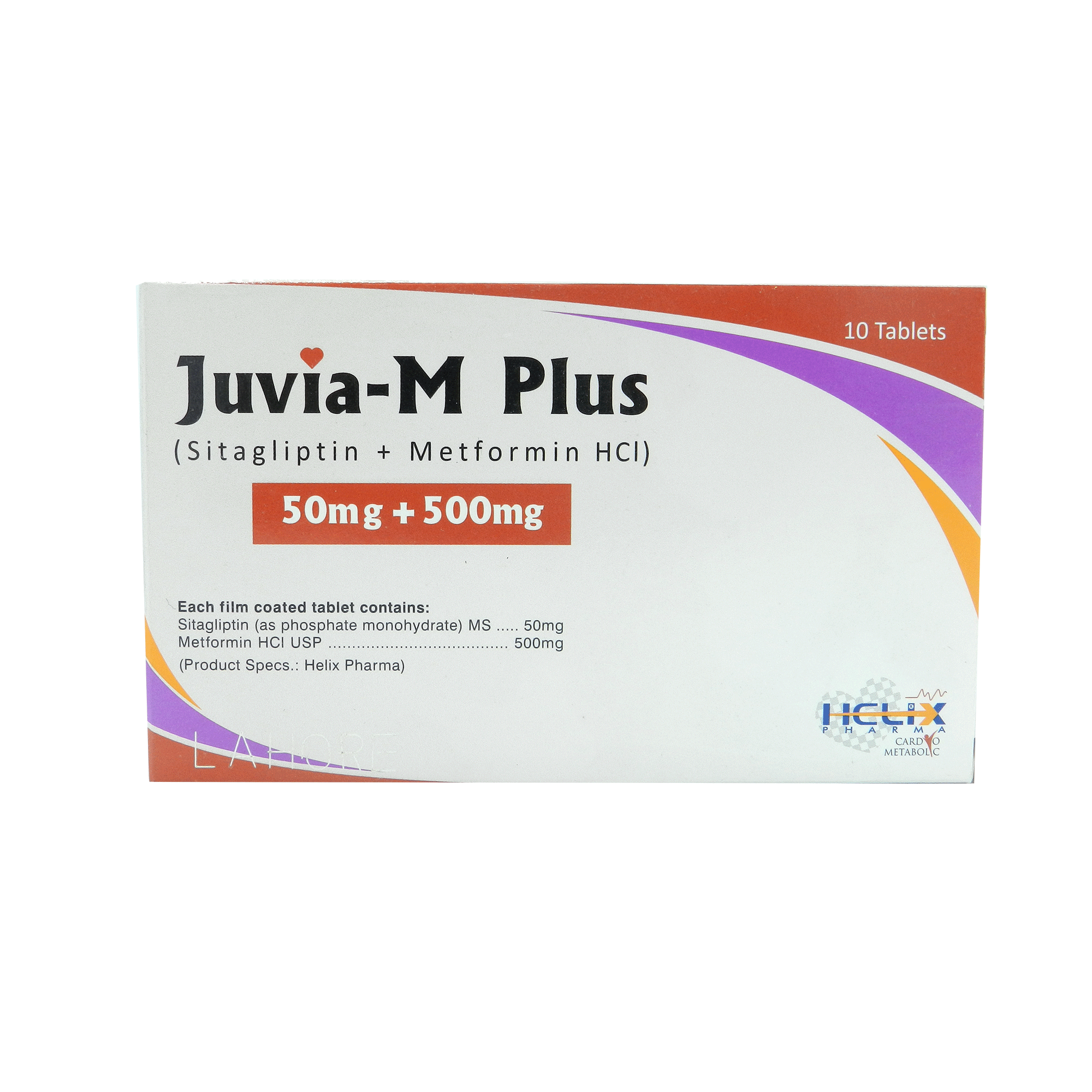 JUVIA-M PLUS 50MG+500MG TAB 10S