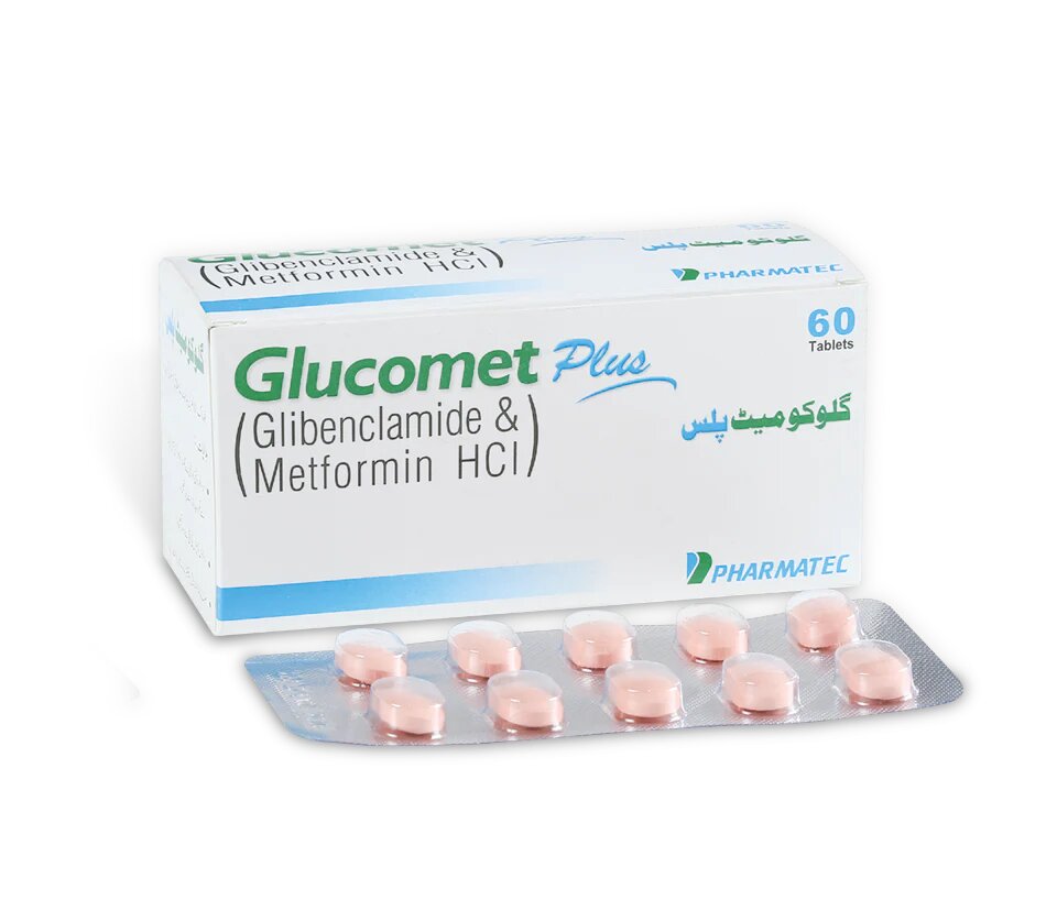 GLUCOMET TAB PLUS 5/500 MG 10x6'S