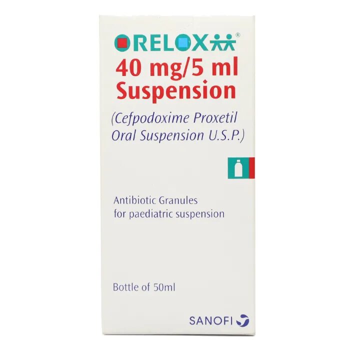 ORELOX SUSP 40MG 50ML