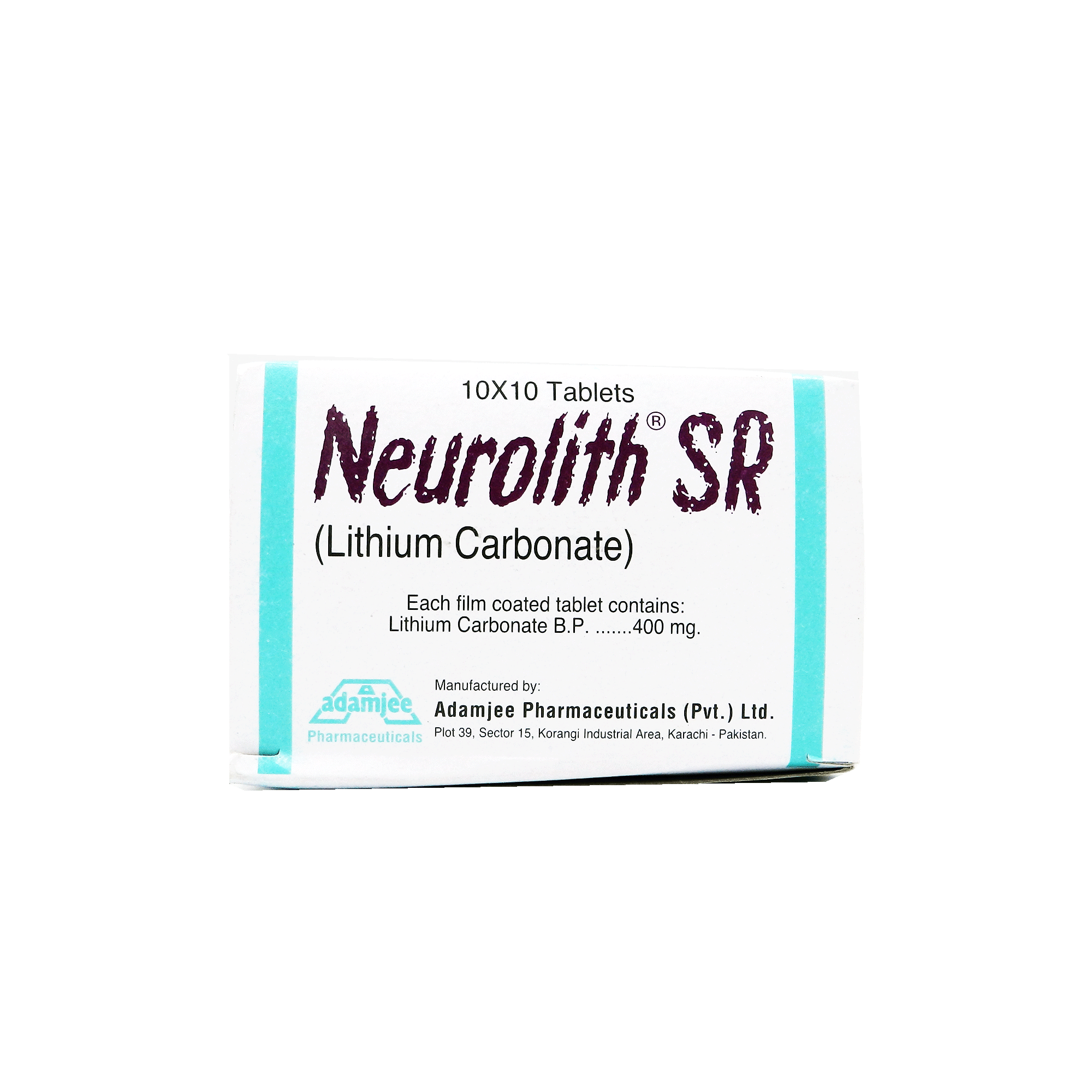 NEUROLITH SR TAB 400 MG 10X10S