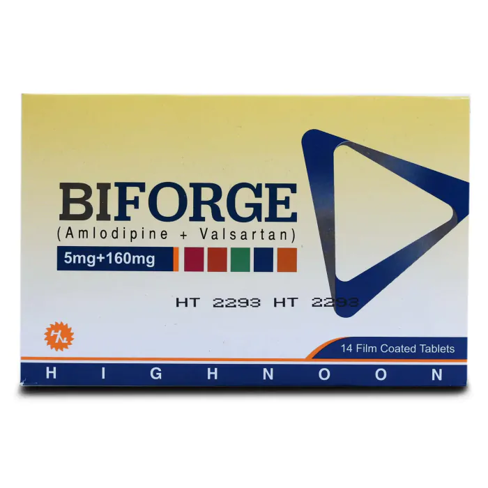 BIFORGE 5MG/160MG TAB 10x3'S