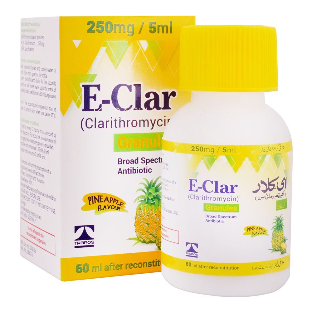 E-CLAR 250MG SUSP 60ML 1'S