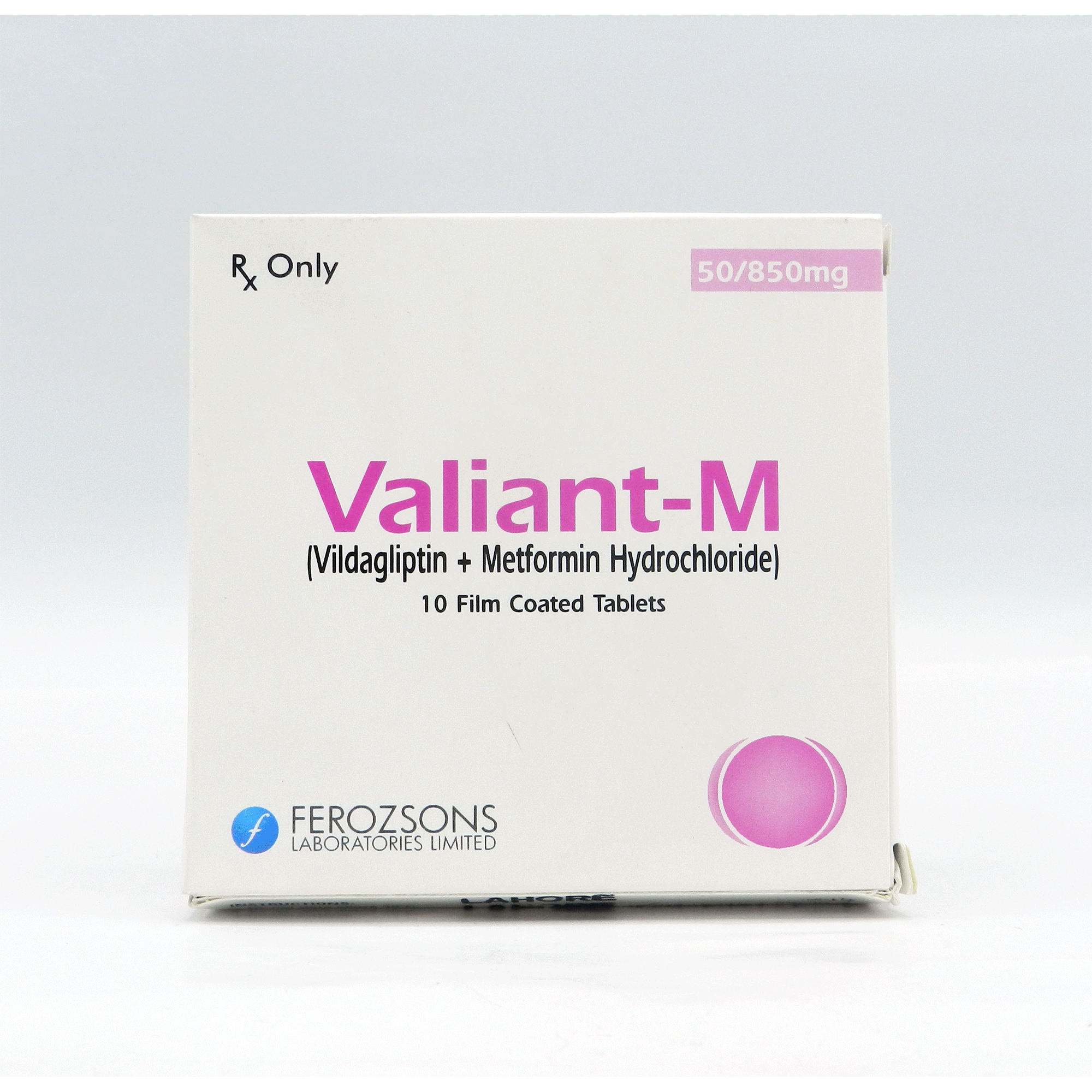 VALIANT-M 50/850MG 5X2'S