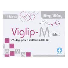 VIGLIP-M 50MG/500MG TAB 7x2